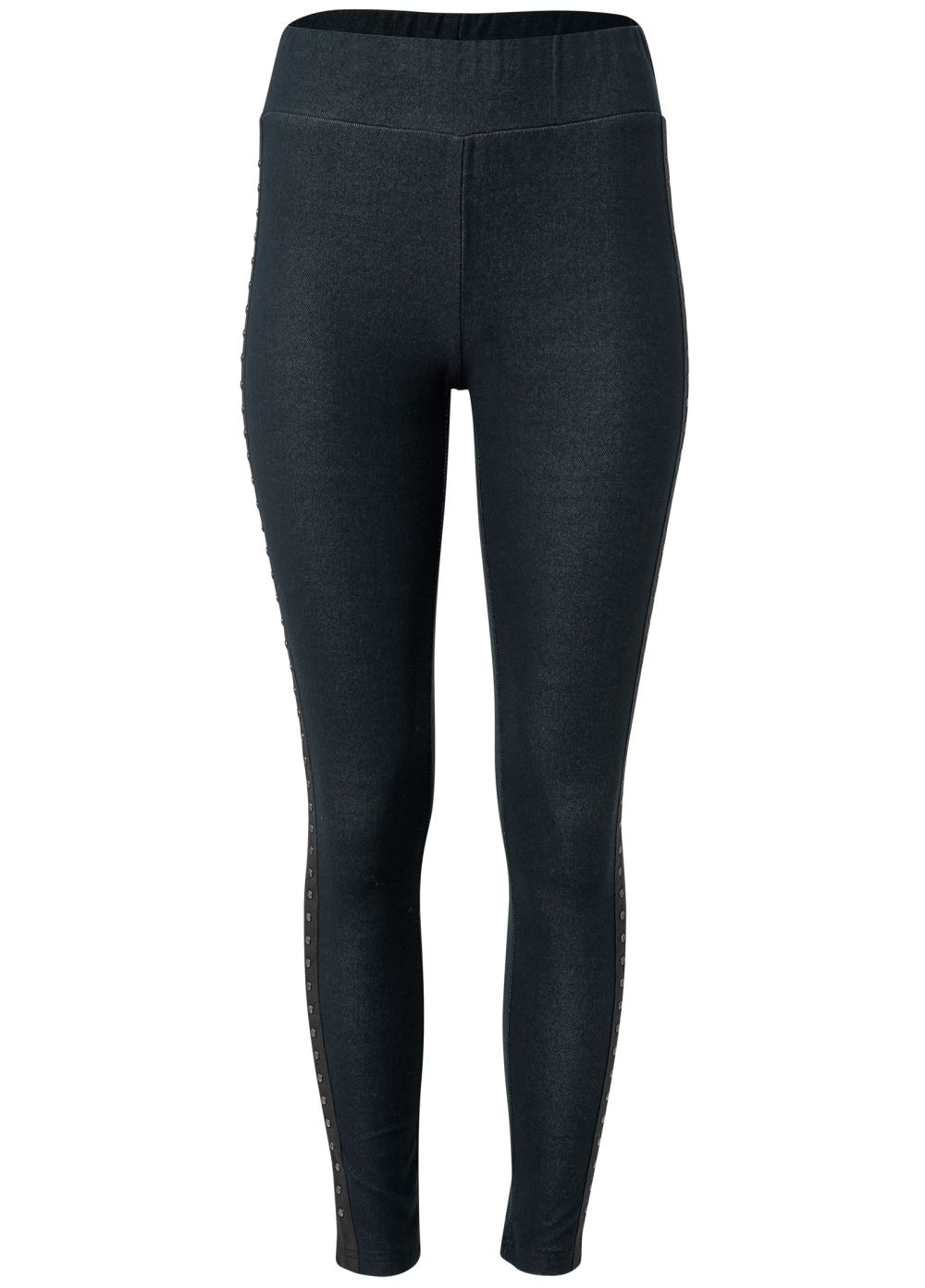 Venus Black Embellished Leggings