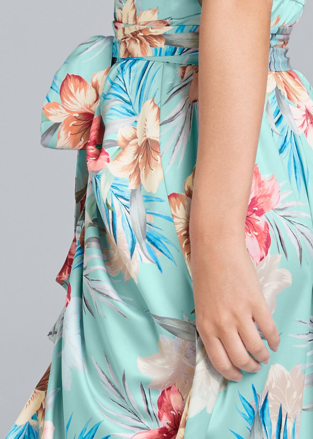 Venus Plus Size Floral Print Wrap Dress