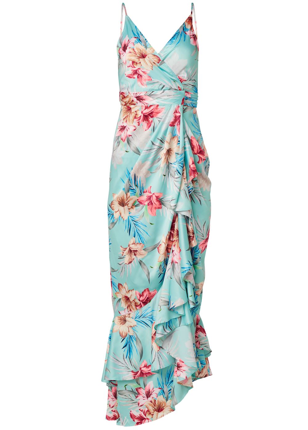 Venus Plus Size Floral Print Wrap Dress