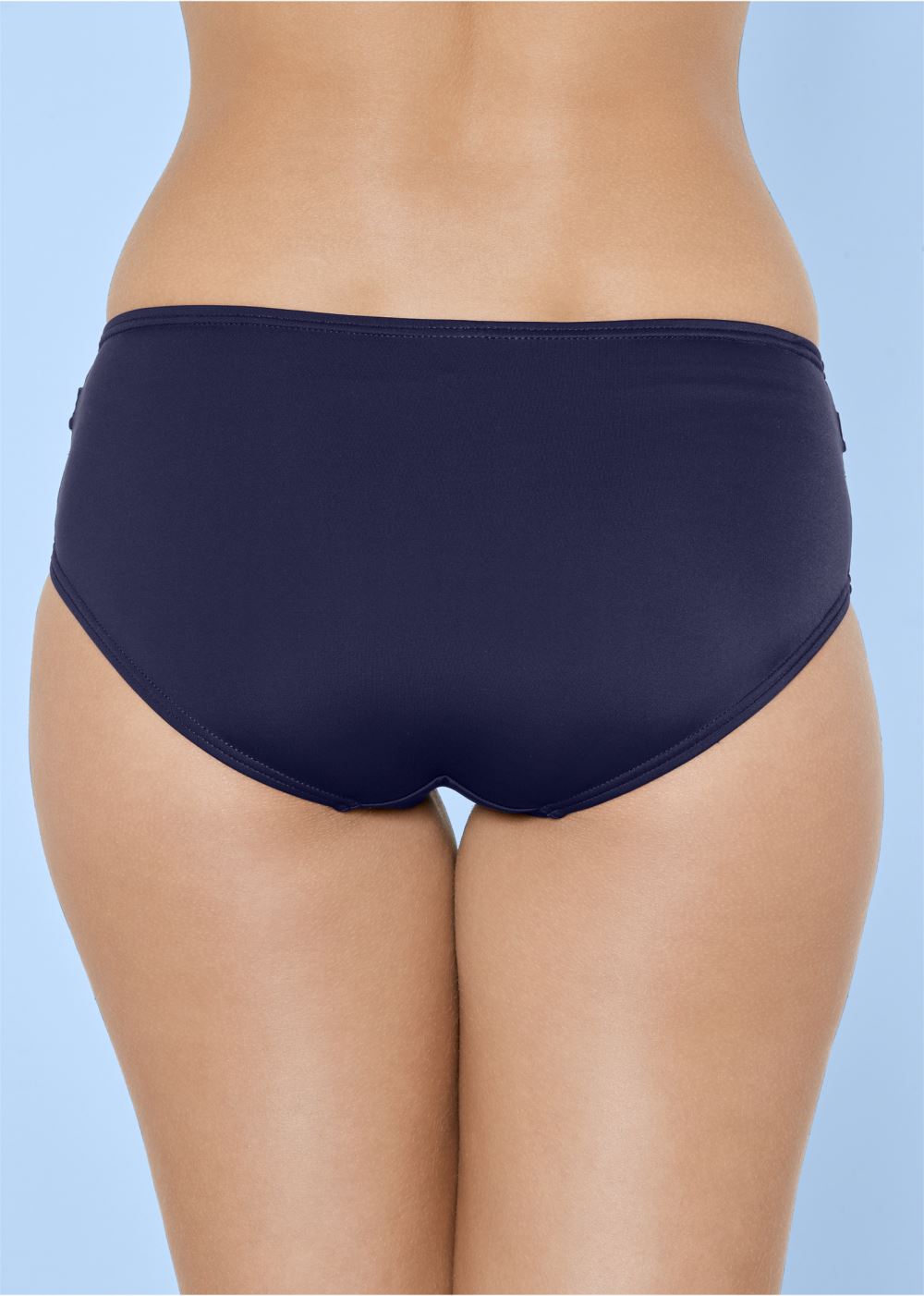 Venus Belted Low-Rise Bottom Bikini - Navy & White Dot