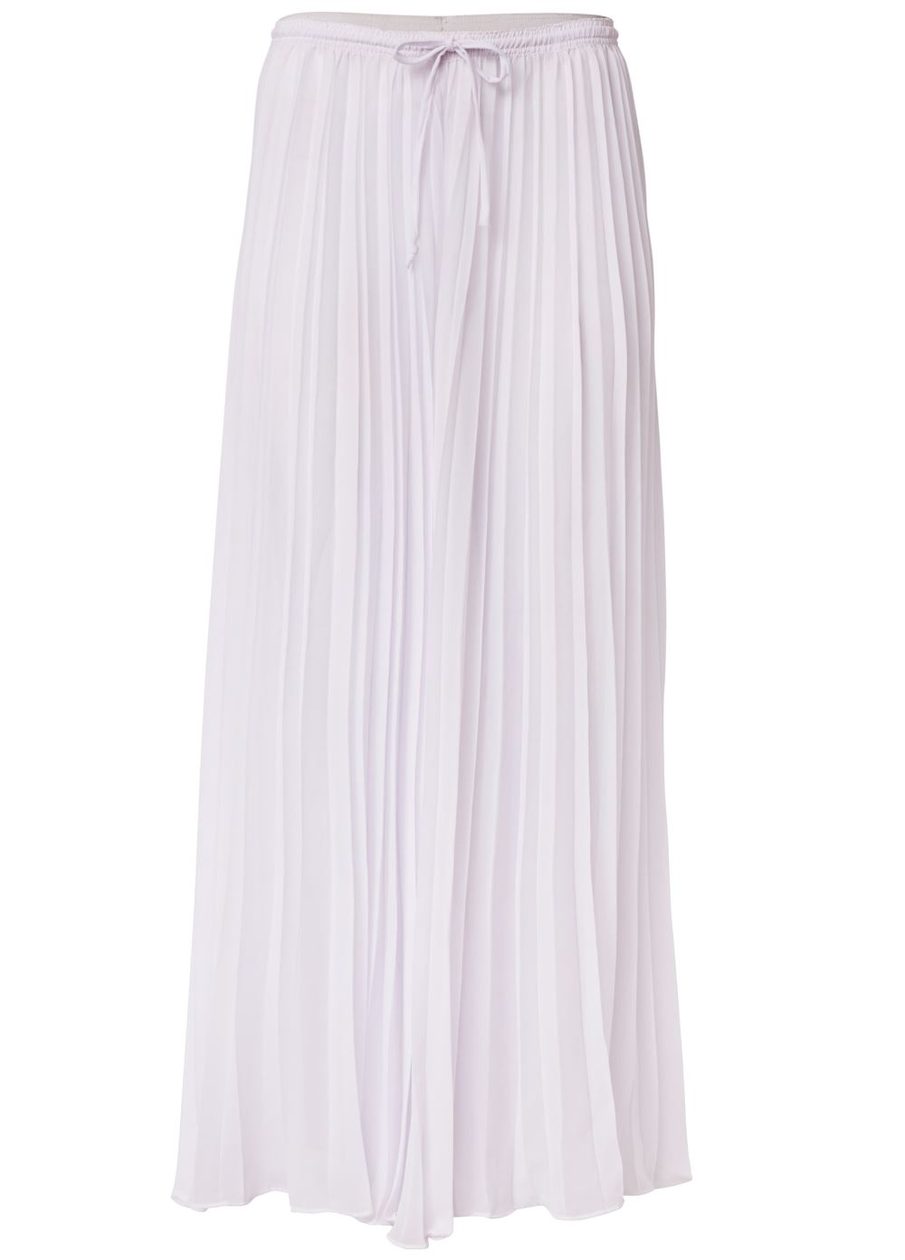 Venus Pleated Cover-Up Pants in Pearl White