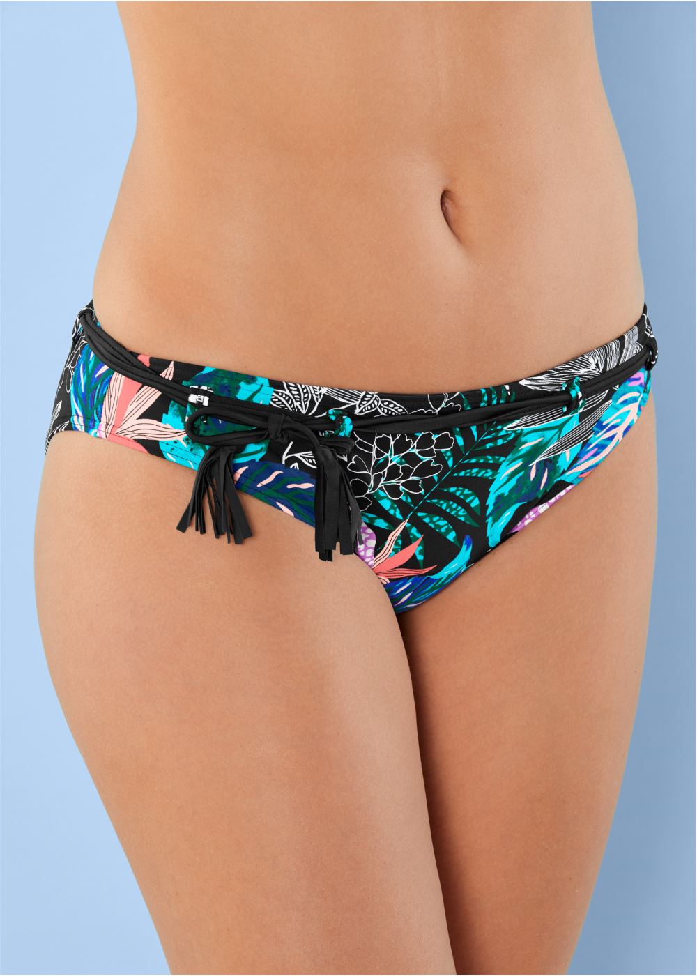 Venus Belted Low-Rise Bottom Bikini - Hawaiian Palms