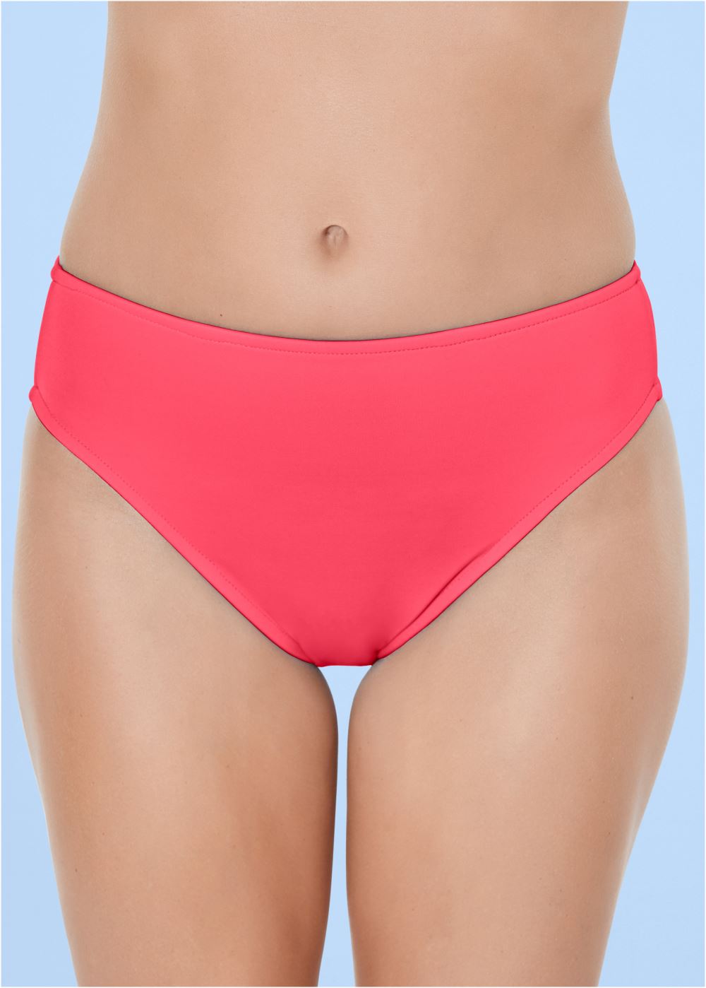 Venus Classic Hipster Mid-Rise Bottom Bikini - Sunset Pink