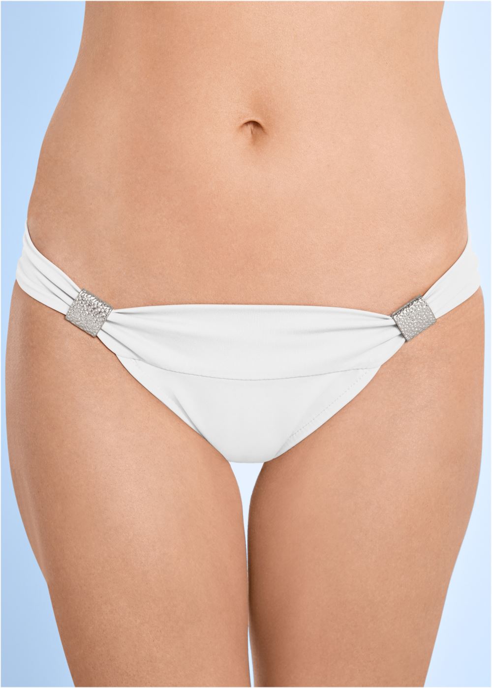 Venus Goddess Low-Rise Bottom Bikini - Pearl White