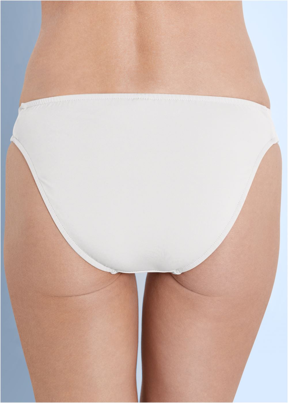 Venus Goddess Low-Rise Bottom Bikini - Pearl White
