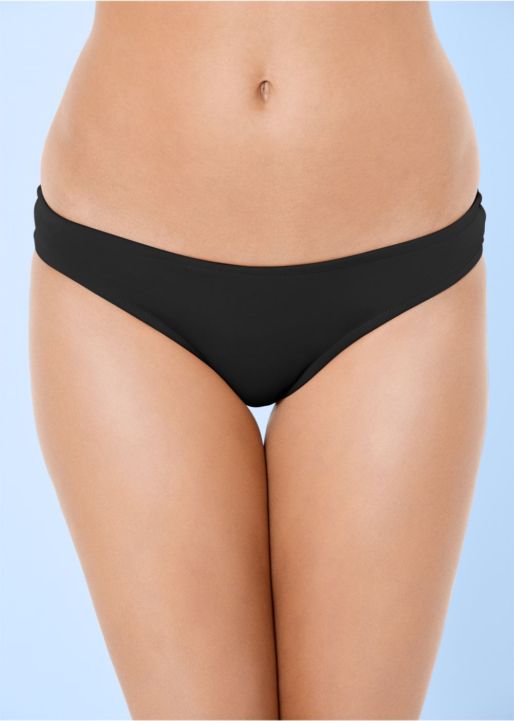 Venus Classic Low-Rise Bottom  Bikini - Black Beauty