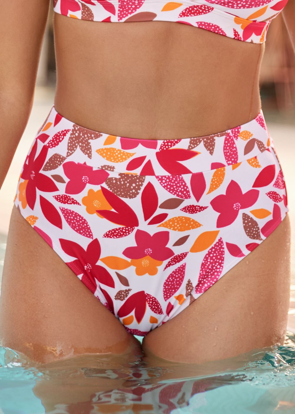 Venus The Mimi High-Rise Bottom Bikini - Fall Florals