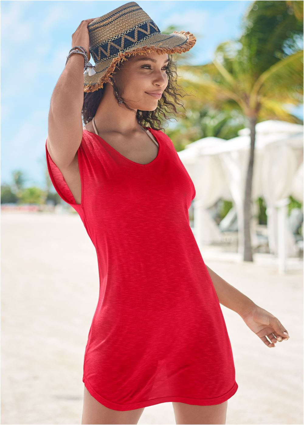 Venus Keyhole Back Cover-Up in Red