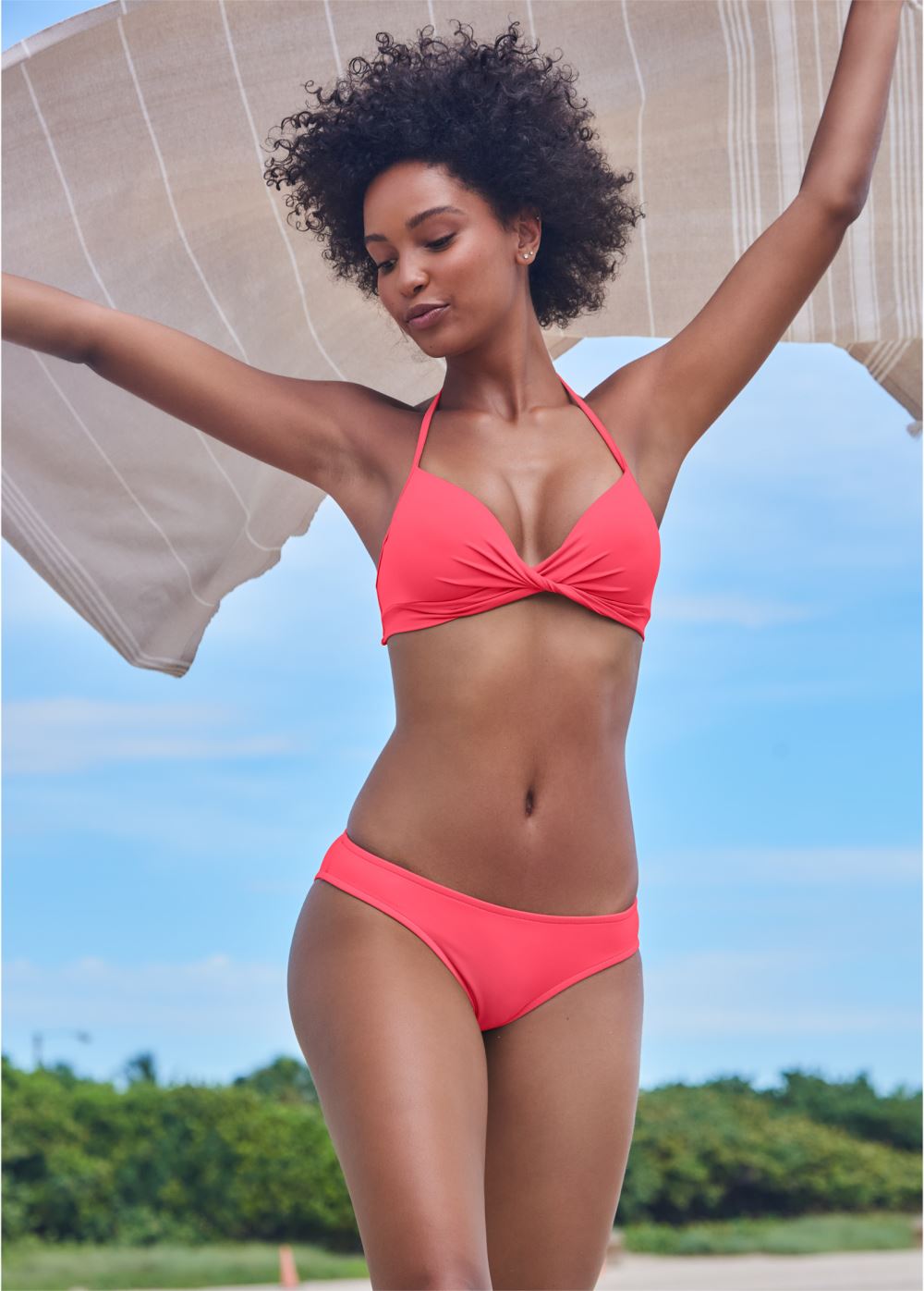 Venus Classic Low-Rise Bottom  Bikini - Sunset Pink
