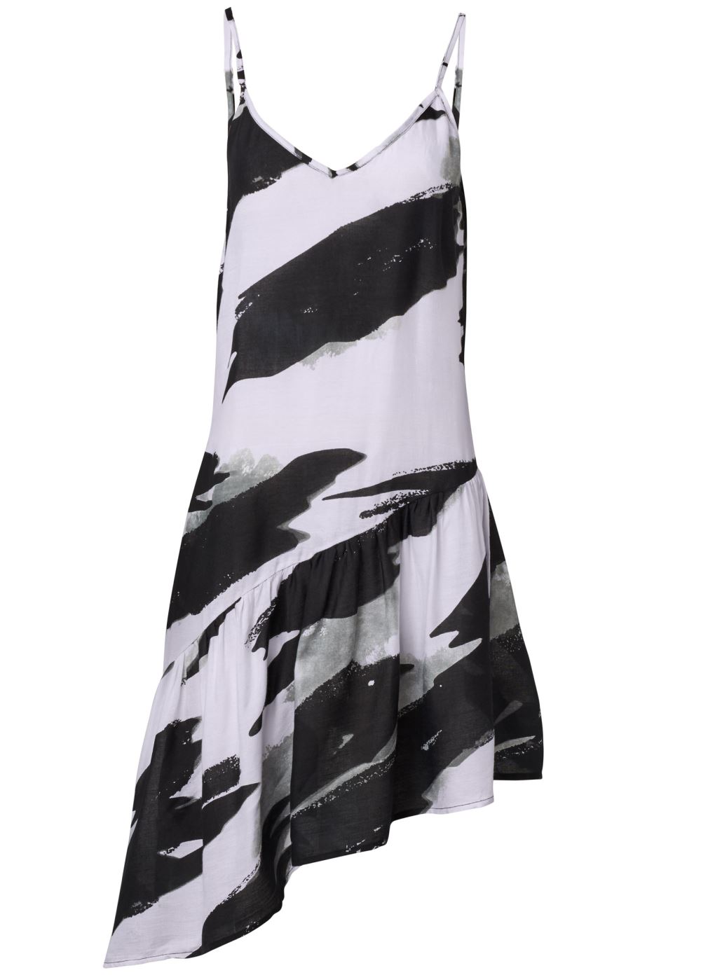Venus Asymmetrical Cover-Up Dress in Paint Party