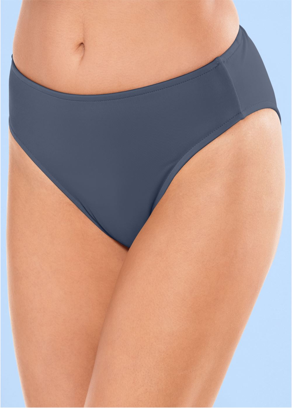 Venus Classic Hipster Mid-Rise Bottom Bikini - Denim Blue