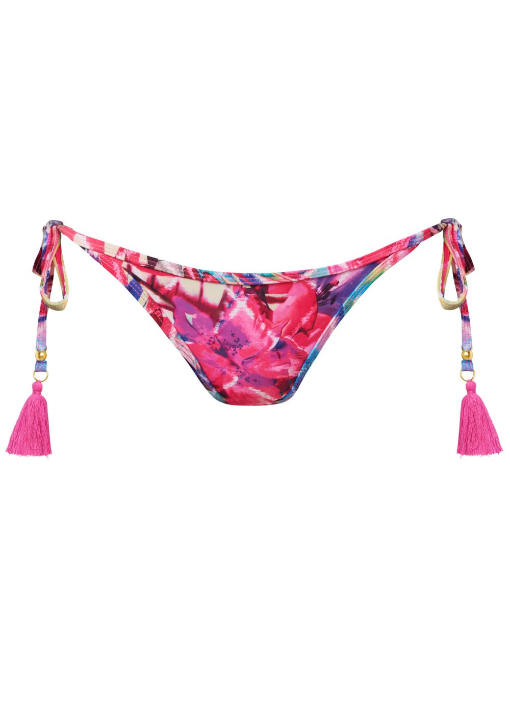 Venus Tassel Tie-Side Bottom Bikini - Razzle Dazzle