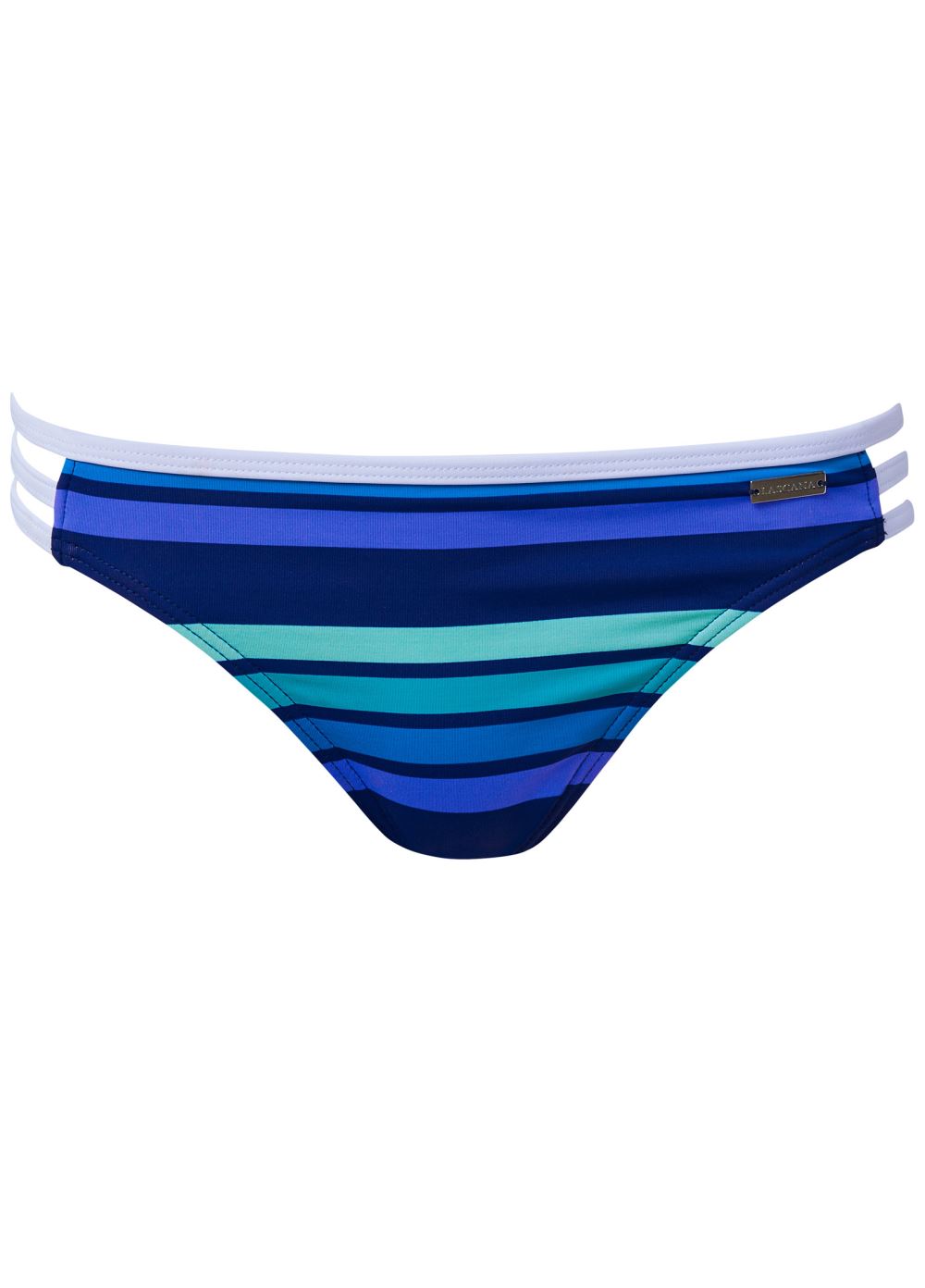 Venus Strappy Side Low-Rise Bottom Bikini - Beach Blue Stripes
