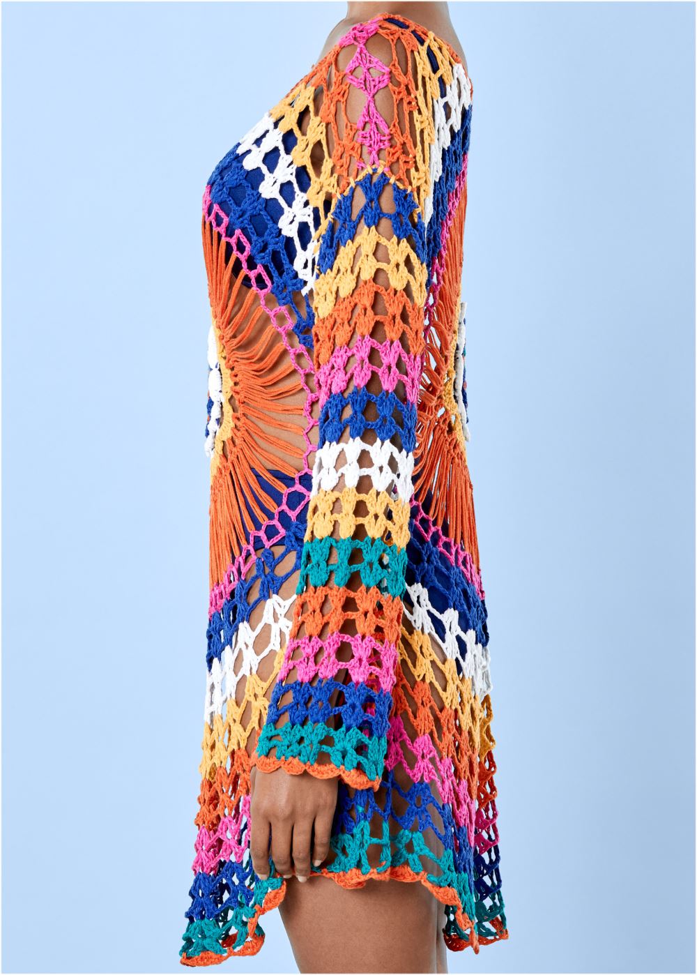 Venus Crochet Detail Cover-Up in Kaleidoscope