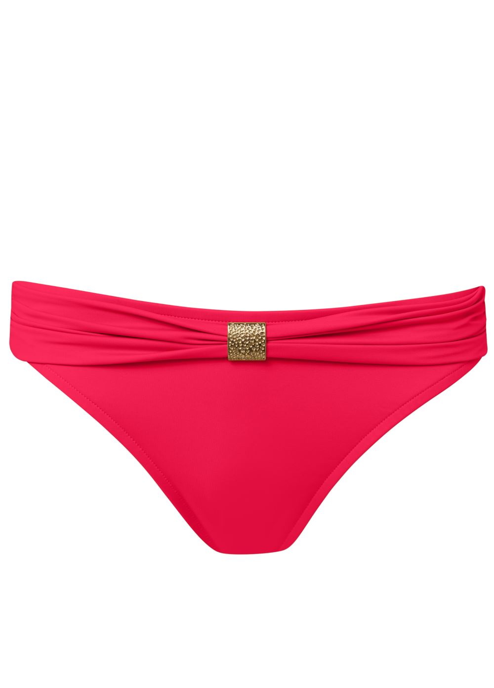 Venus Goddess Scoop Front Bottom Bikini - Red Hot