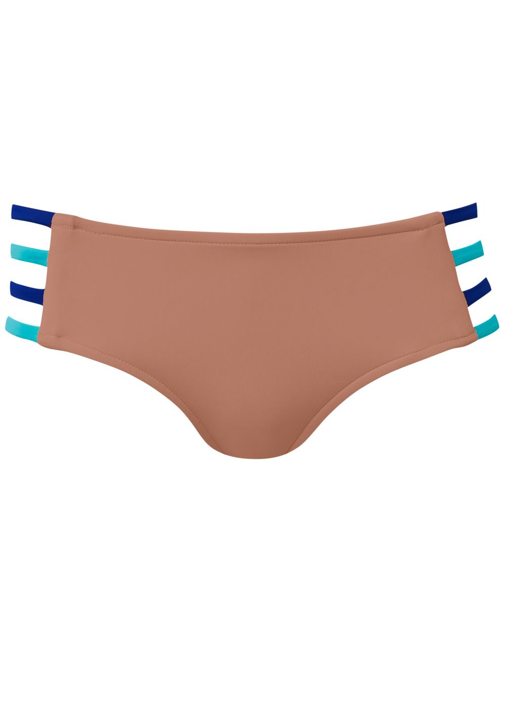 Venus Strappy Mid-Rise Bottom Bikini - Macchiato,Aqua,Ultramarineblue