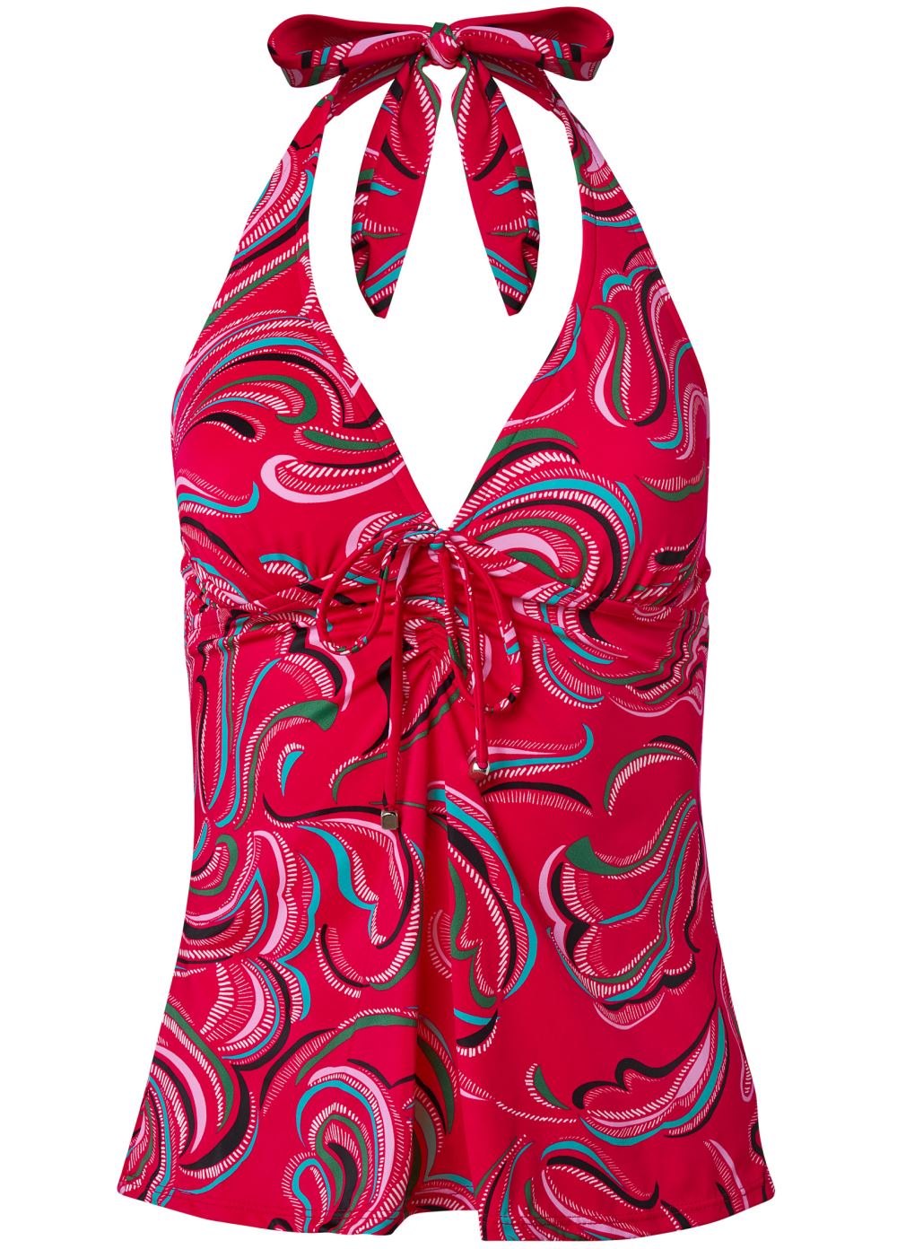 Venus Julie Halter Tankini Top Bikini - Vivid Florals