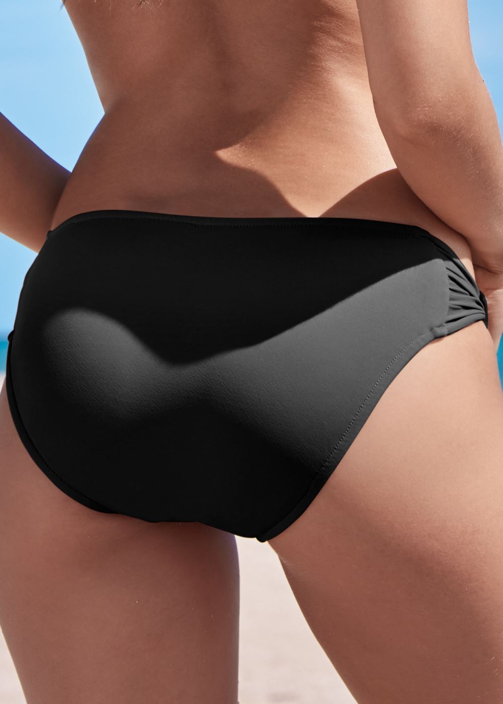 Venus Goddess Side Detail Bottom Bikini - Black Beauty