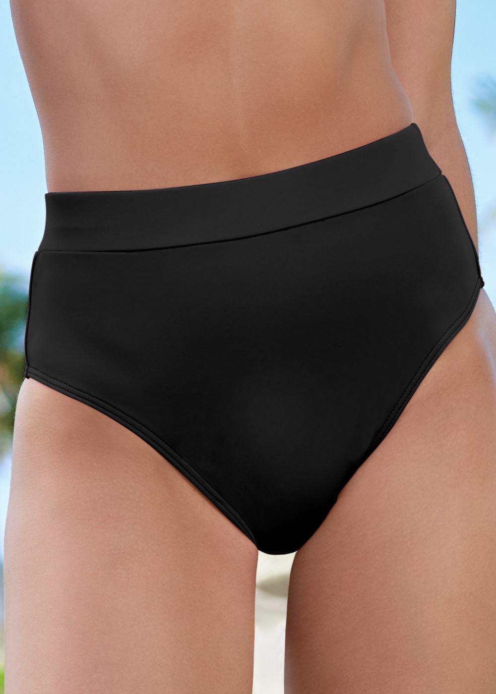 Venus The Mimi High-Rise Bottom Bikini - Black Beauty
