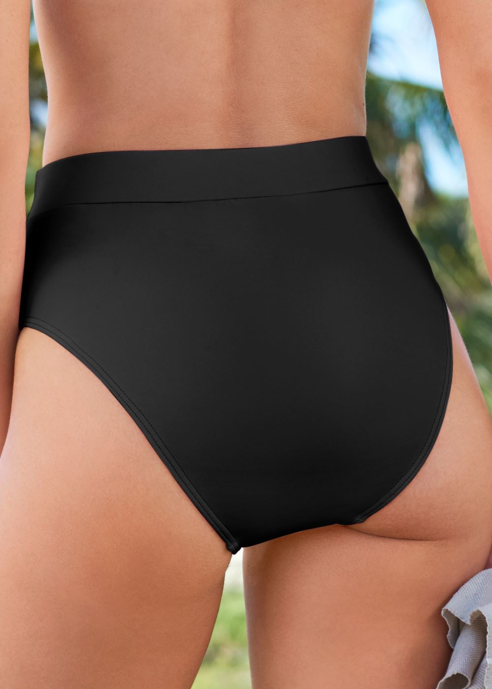 Venus The Mimi High-Rise Bottom Bikini - Black Beauty