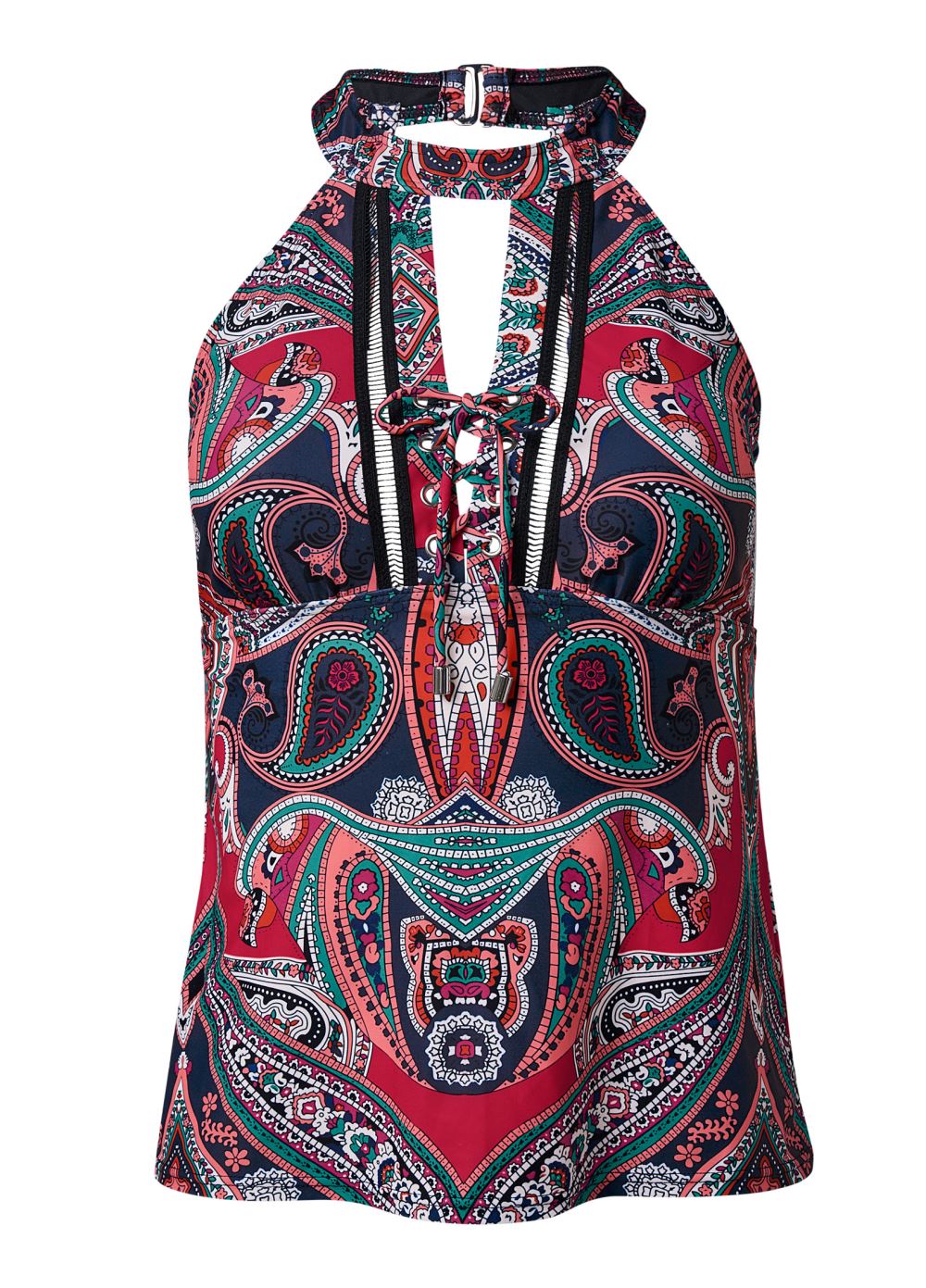 Venus High Neck Tankini Top Bikini - Adorn Me