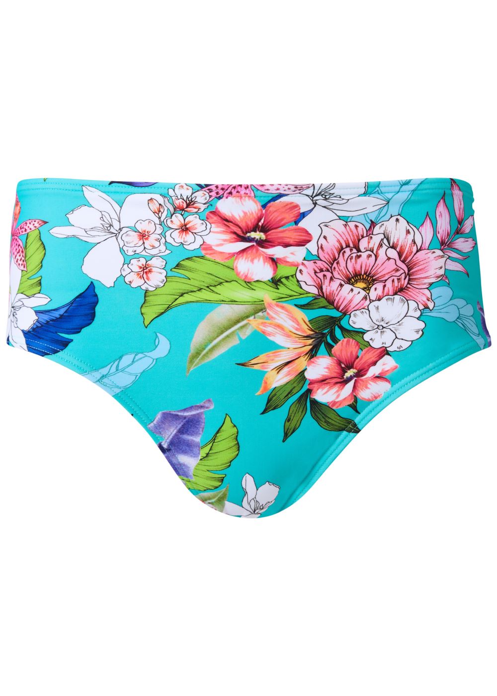 Venus High-Waist Bottom Bikini - Aquatic Blooms