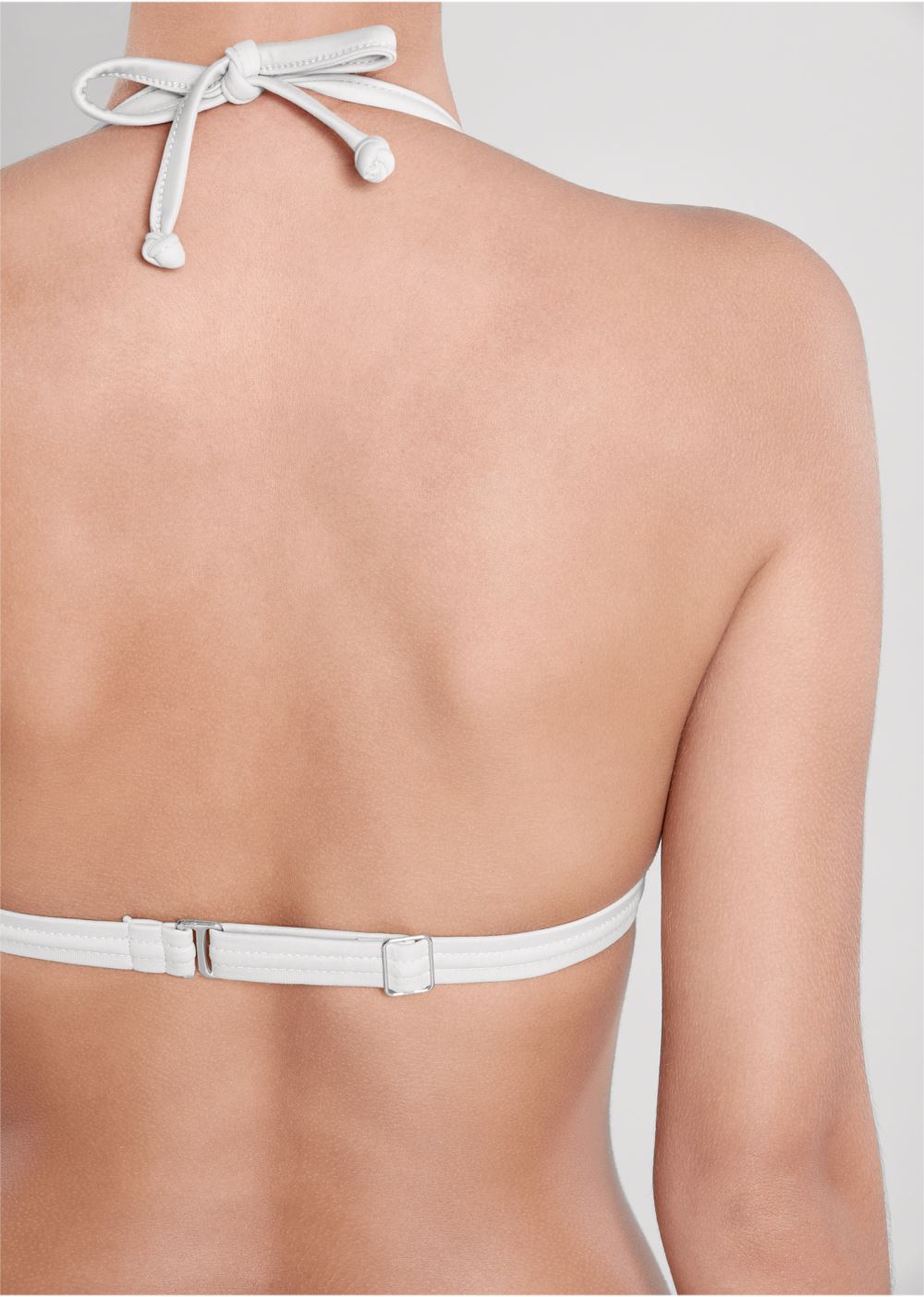 Venus Enhancer Push-Up Triangle Top Bikini - Pearl White