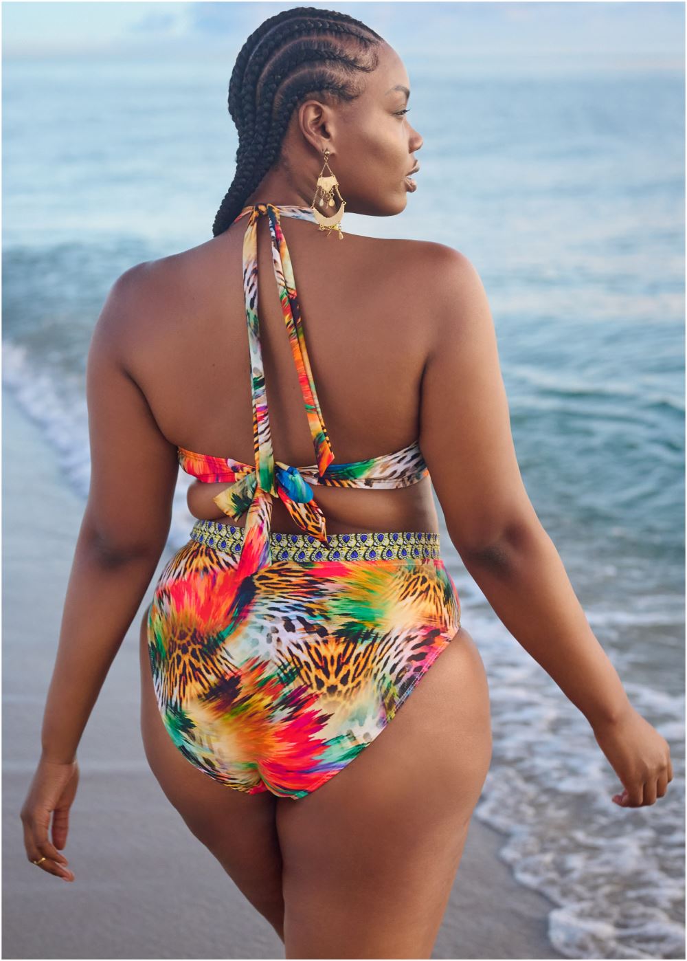 Venus Volley High-Waist Bikini Bottom Bikini - Island Delight