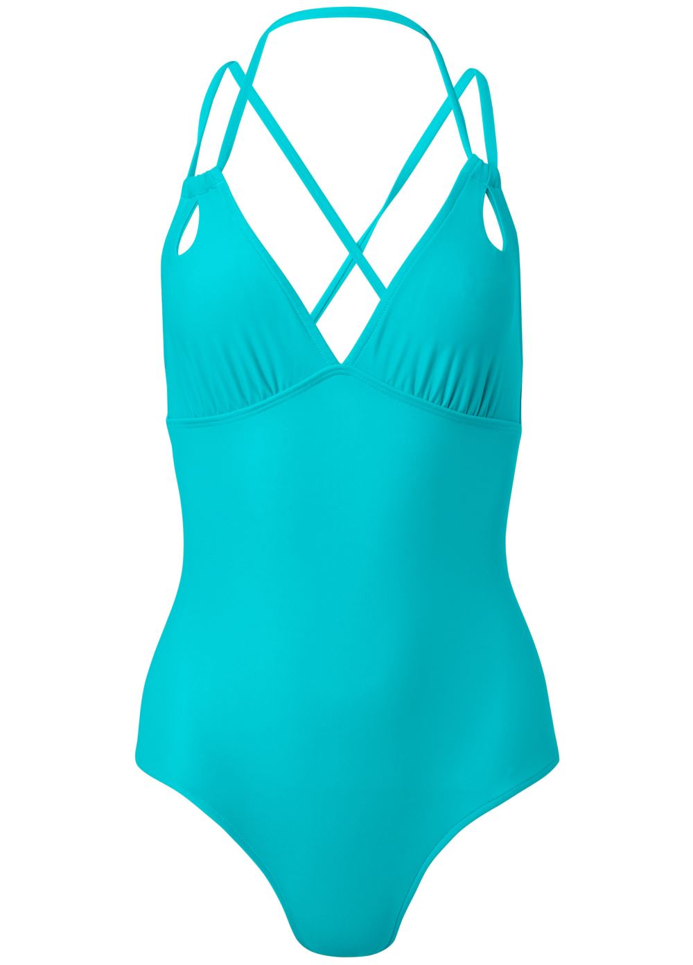 Venus Peek-A-Boo One Piece Swimsuit in Aqua Reef