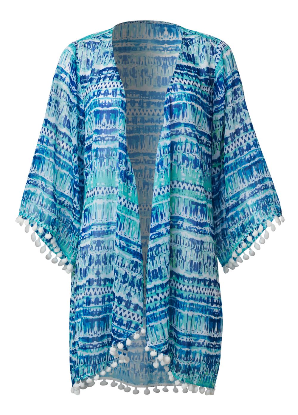 Venus Tassel Wrap Cover-Up in Beach Cove