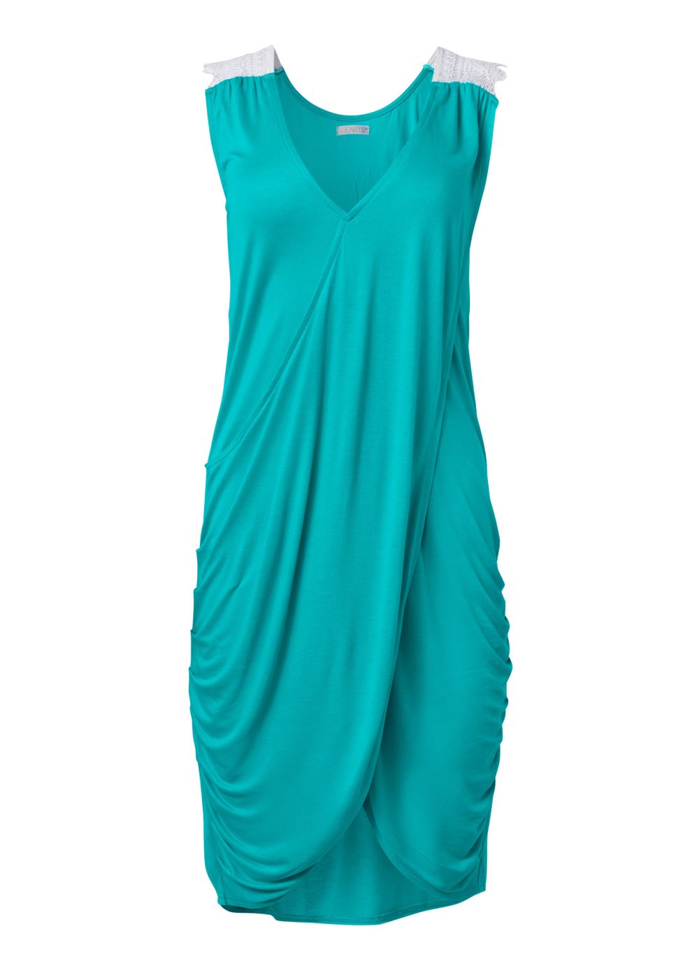 Venus Overlay Cover-Up Dress in Aqua Reef