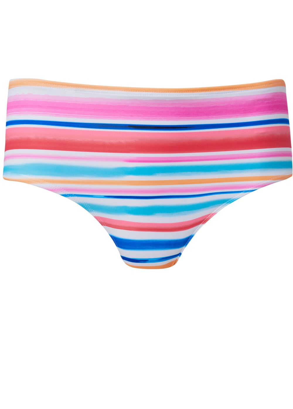 Venus High-Waist Bottom Bikini - Rainbow Stripes