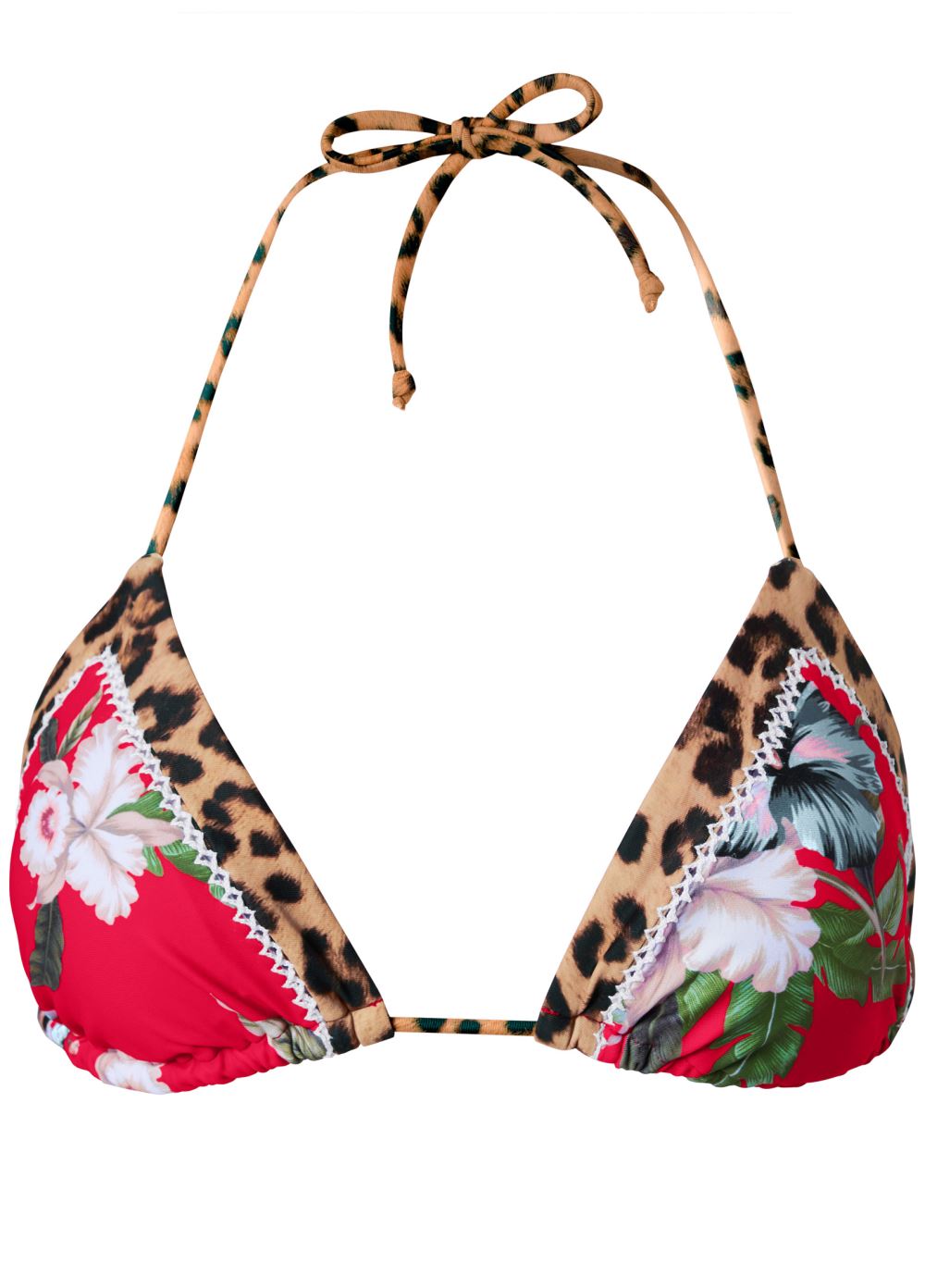 Venus Diamond Stitch Triangle Top Bikini - Tula Floral