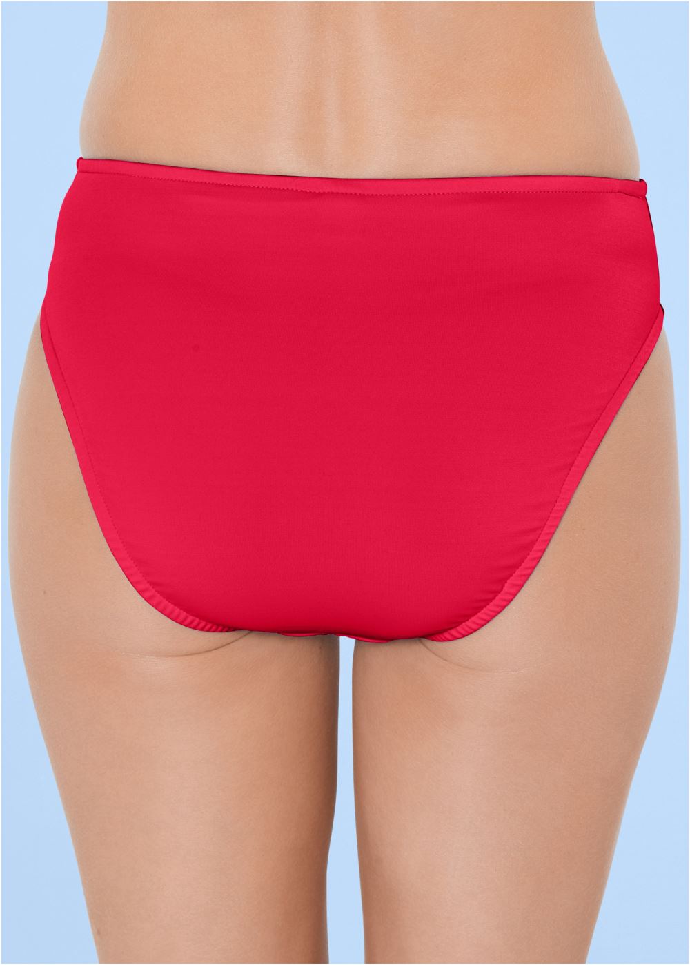 Venus Classic Hipster Mid-Rise Bottom Bikini - Red Hot
