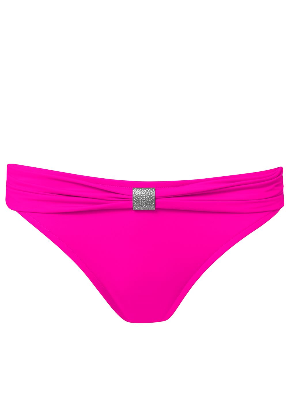 Venus Goddess Scoop Front Bottom Bikini - Electric Pink