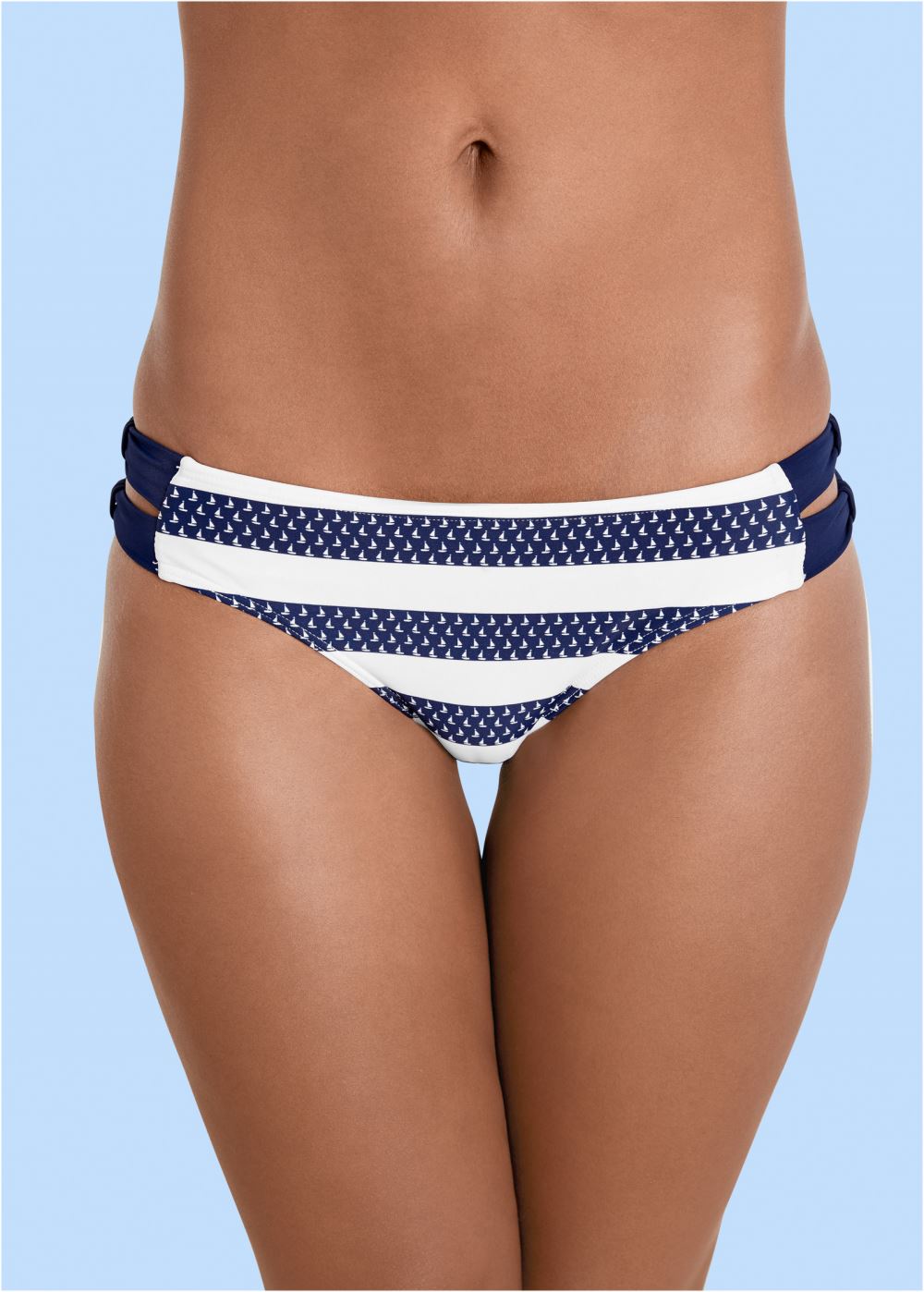 Venus Strappy Side Bottom Bikini - Sailor Blue