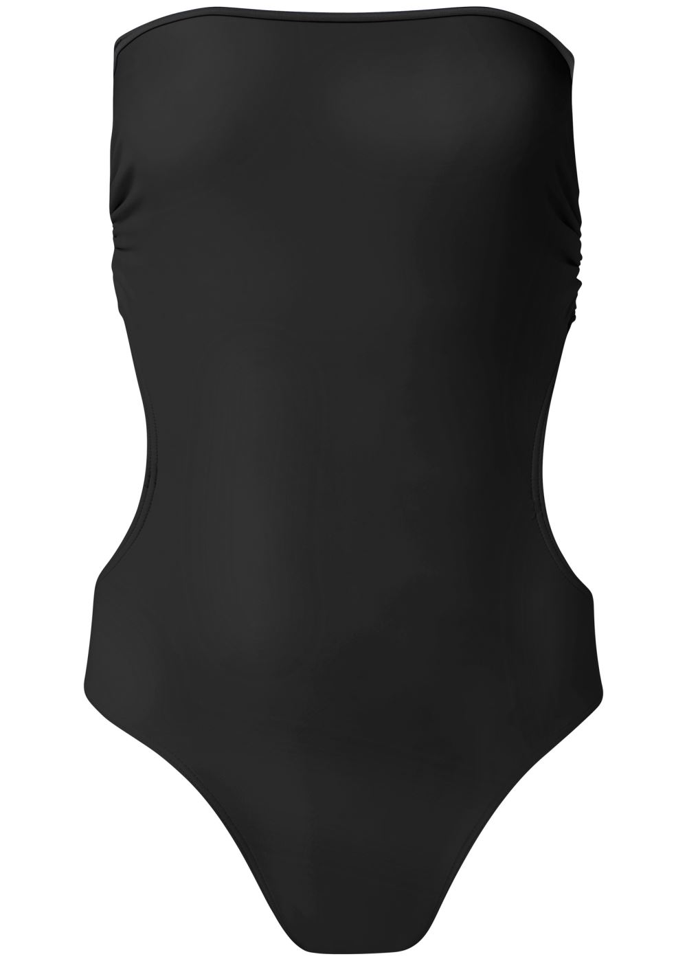 Venus Capri Strap Back Monokini Swimsuit in Black Beauty