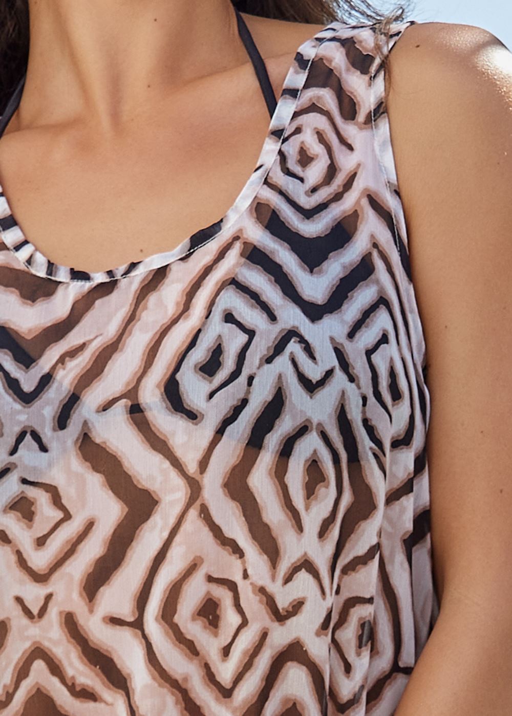 Venus High-Low Cover-Up Dress in Beach Babe