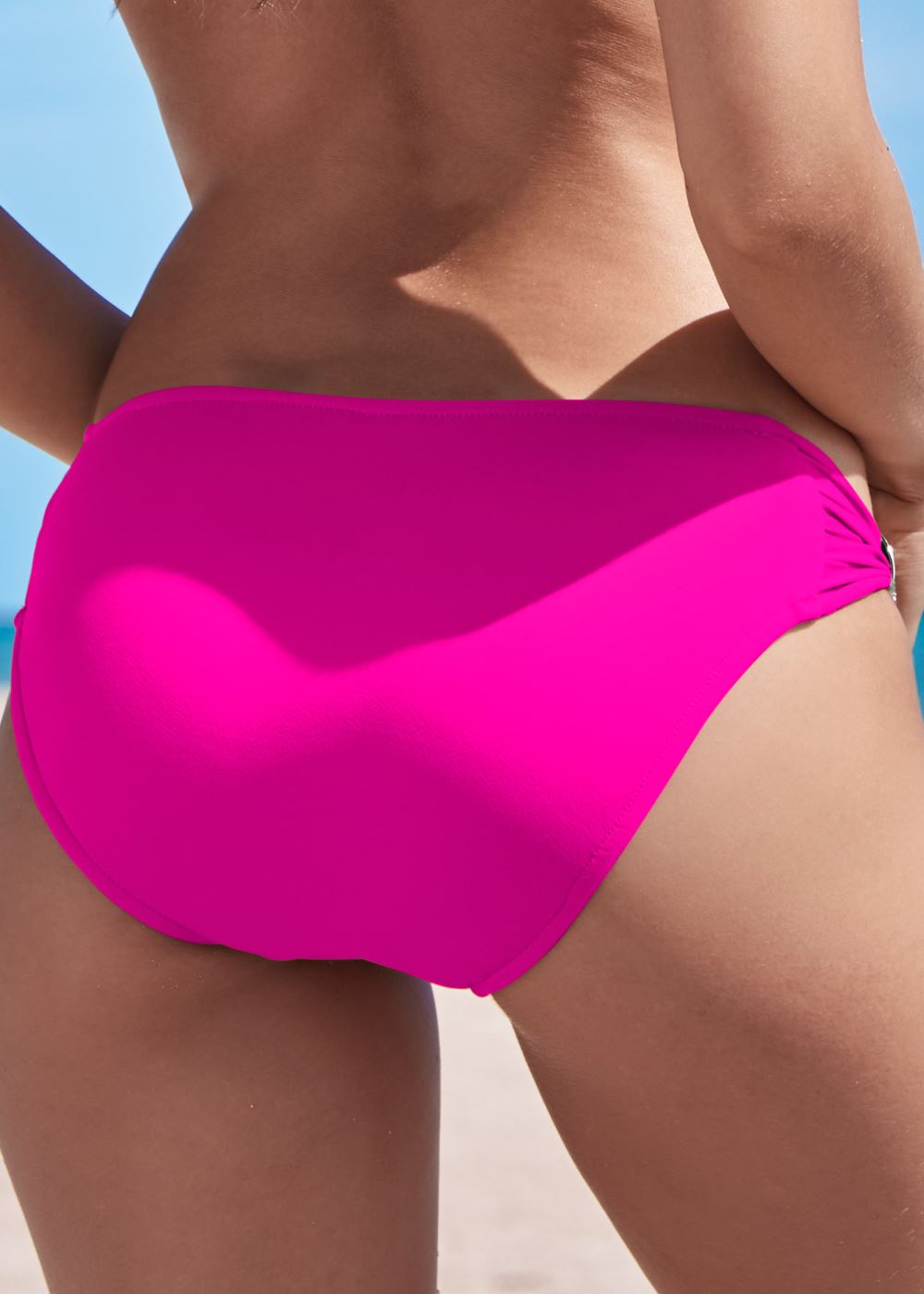 Venus Goddess Side Detail Bottom Bikini - Electric Pink