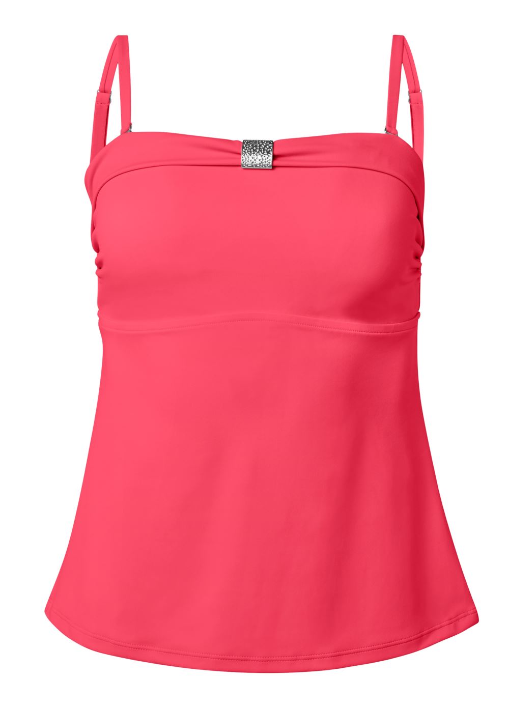 Venus Goddess Bandeau Tankini Top Bikini - Sunset Pink