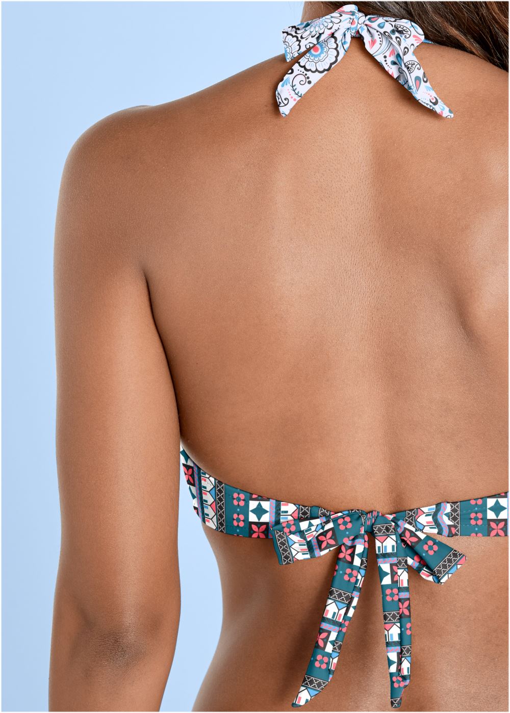 Venus Perfect Fit Halter Top Bikini - Lotus Flowers