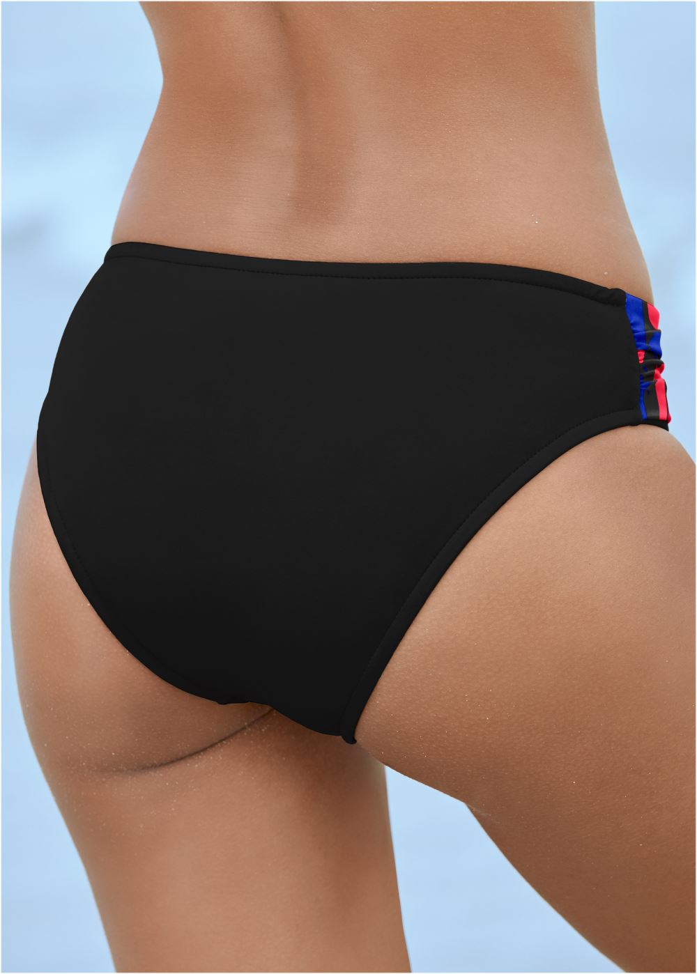 Venus Ruched Waist Bikini Bottom Bikini - Abstract Swirl
