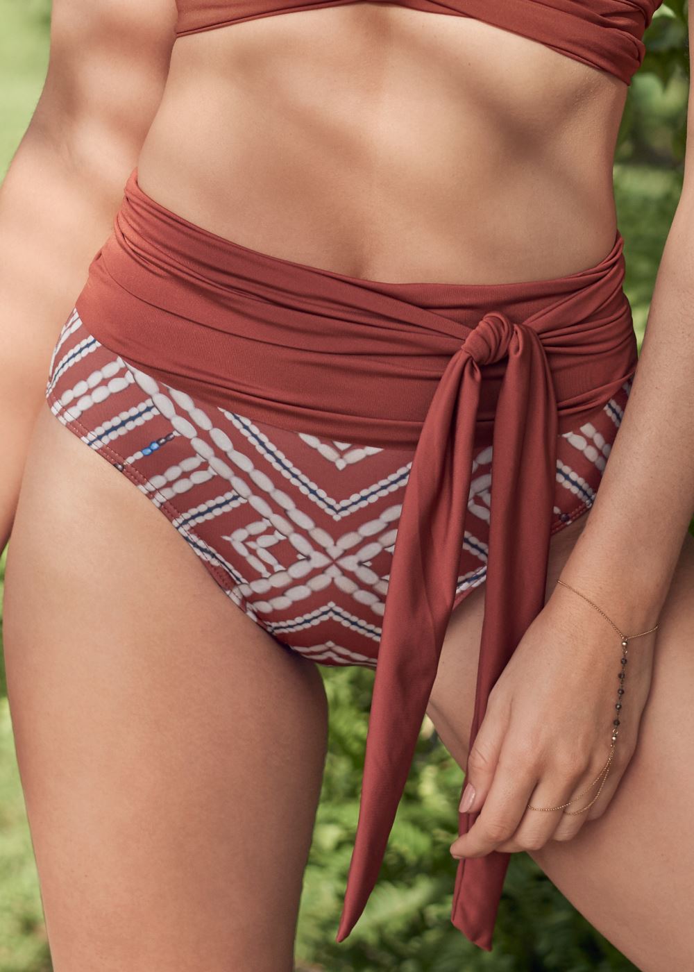 Venus High-Waist Bottom Bikini - Moroccan Clay