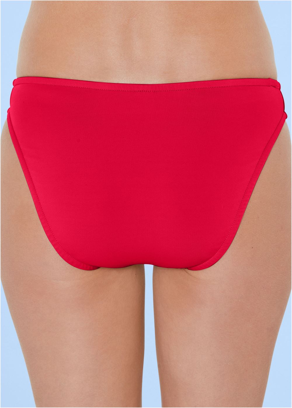 Venus Classic Scoop Front Bottom  Bikini - Red Hot