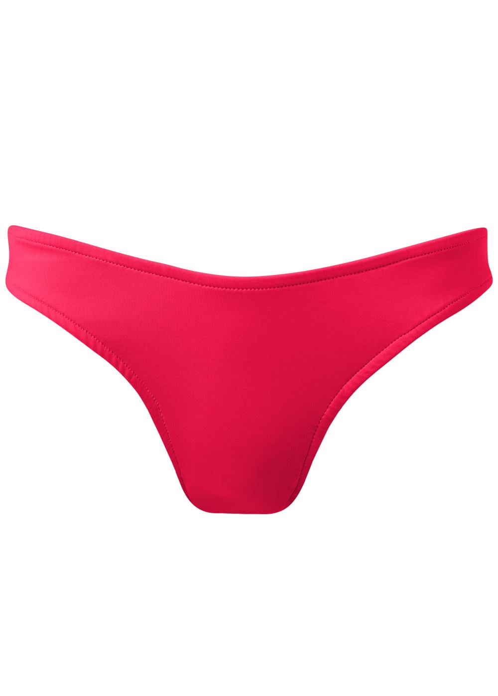 Venus Classic Scoop Front Bottom  Bikini - Red Hot