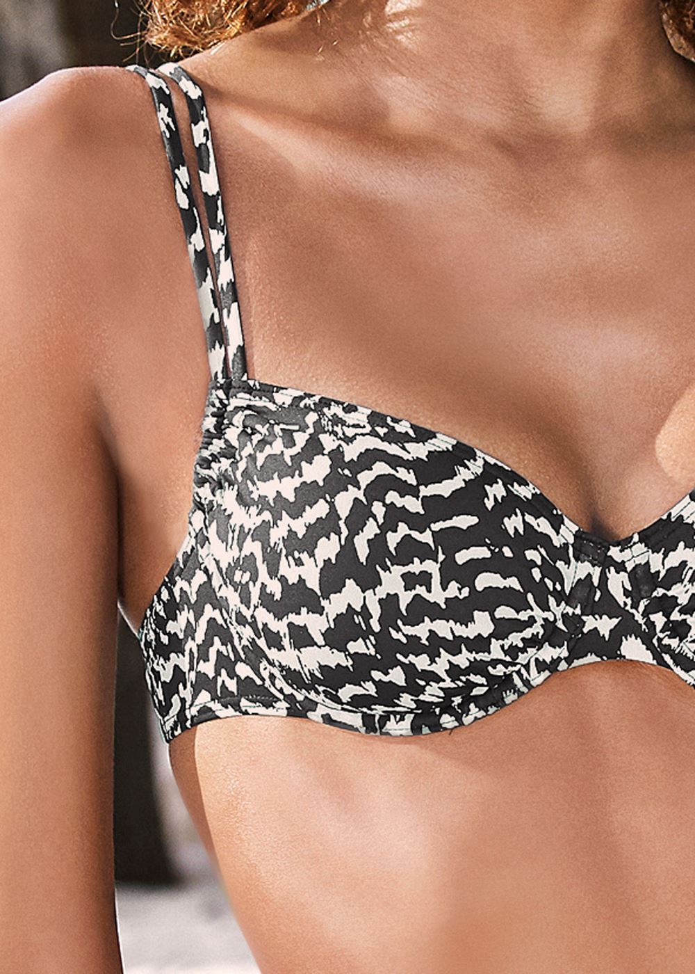 Venus Double Strap Underwire Top Bikini - Electric Wave