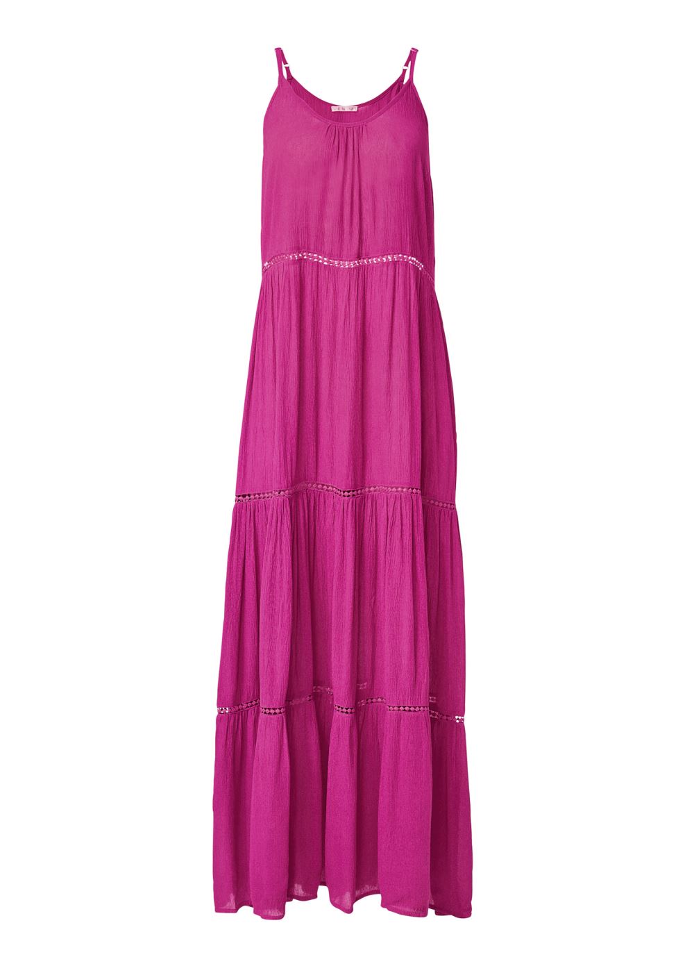 Venus Eyelet Maxi Cover-Up Dress in Passion Fruit