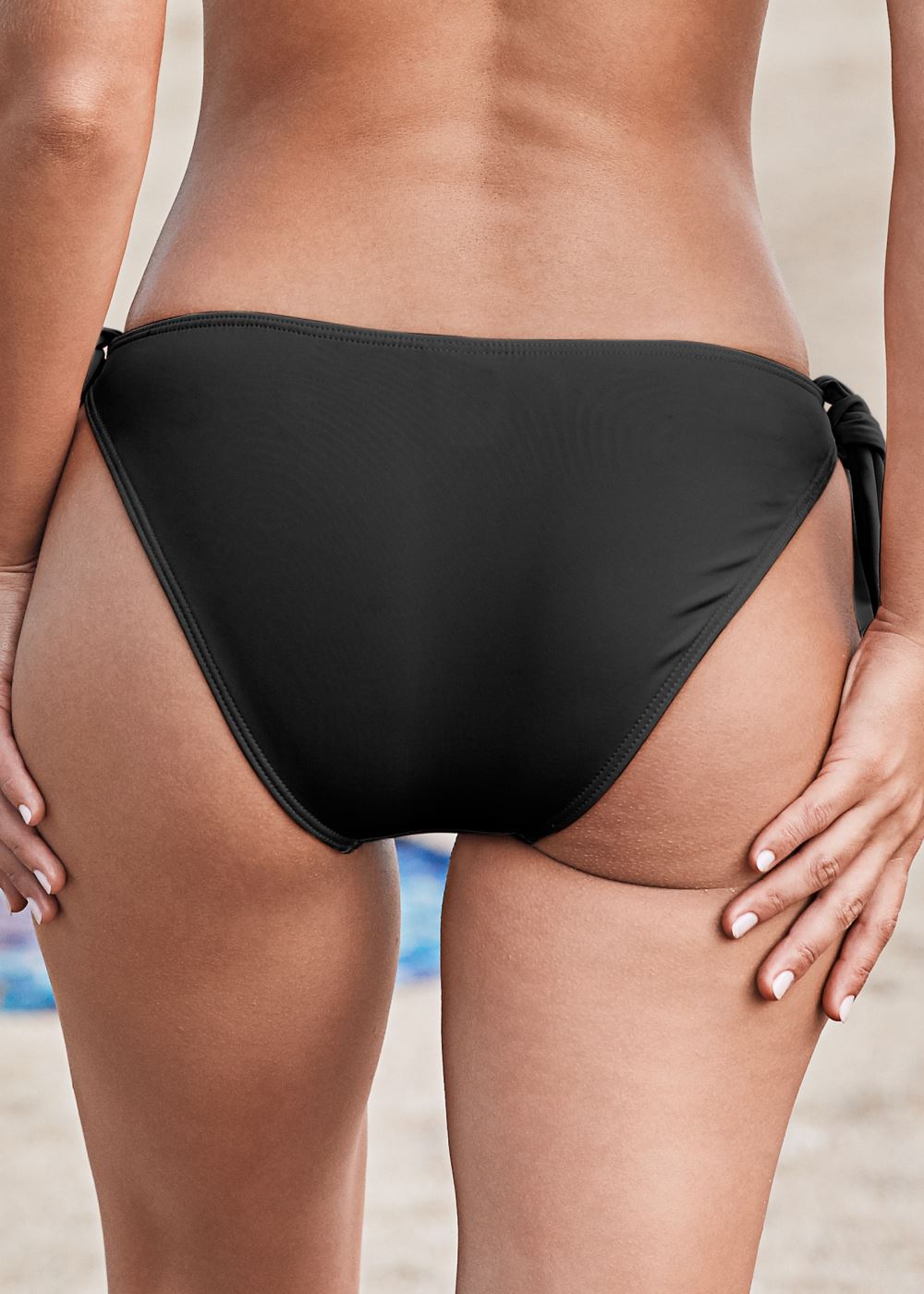 Venus Tie-Side Bottom Bikini - Black Beauty