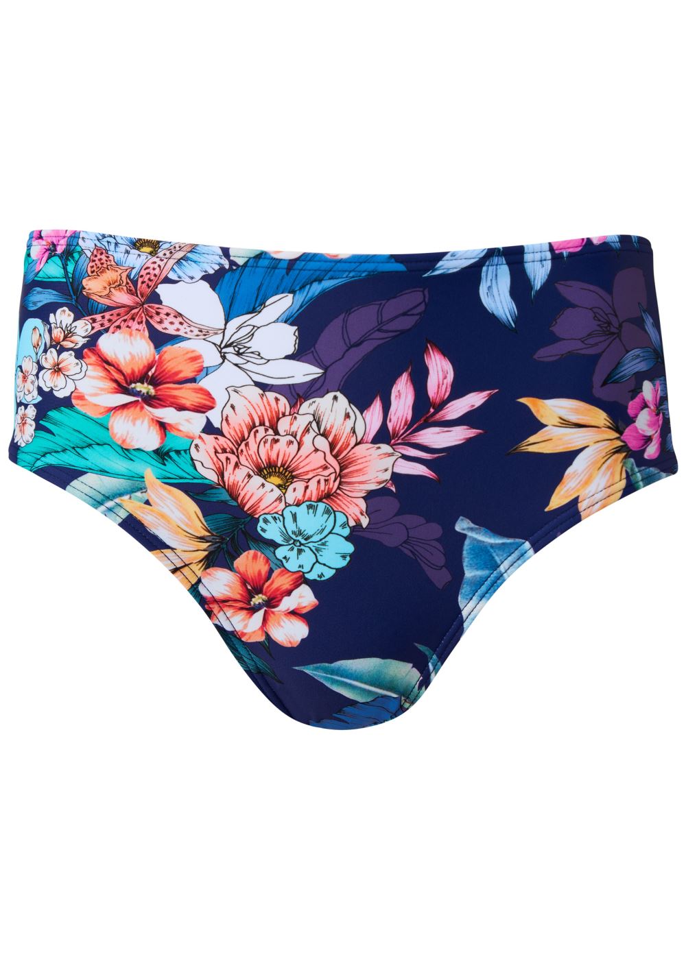 Venus High-Waist Bottom Bikini - Moonlit Blooms