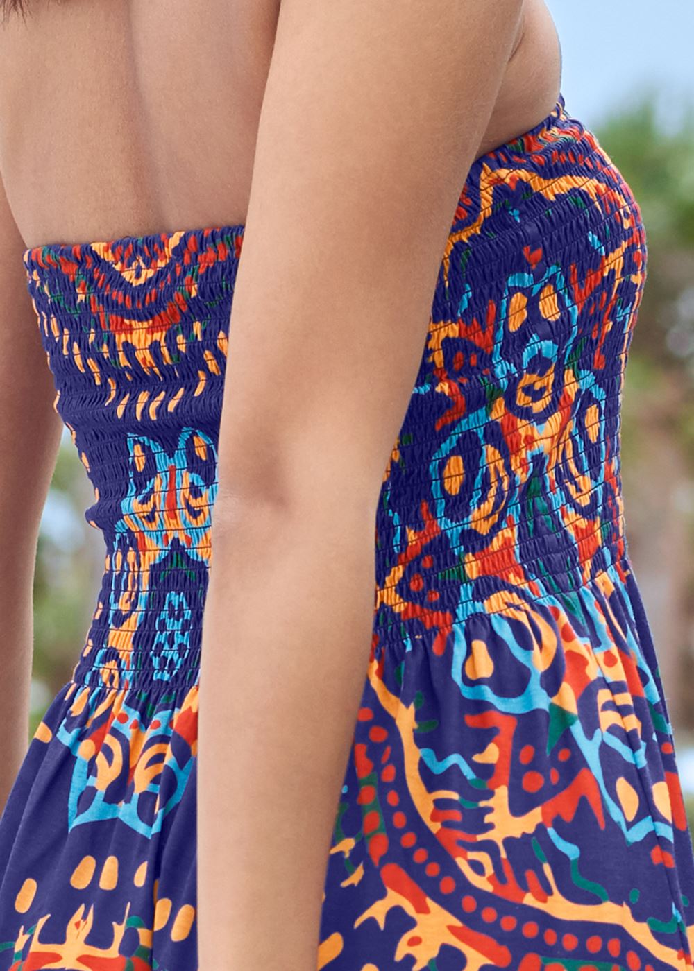 Venus Maxi Dress in Navy Multi